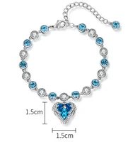 ytf1373 925 sterling silver wedding pearl zircon necklace earrings crystal lovers bracelet