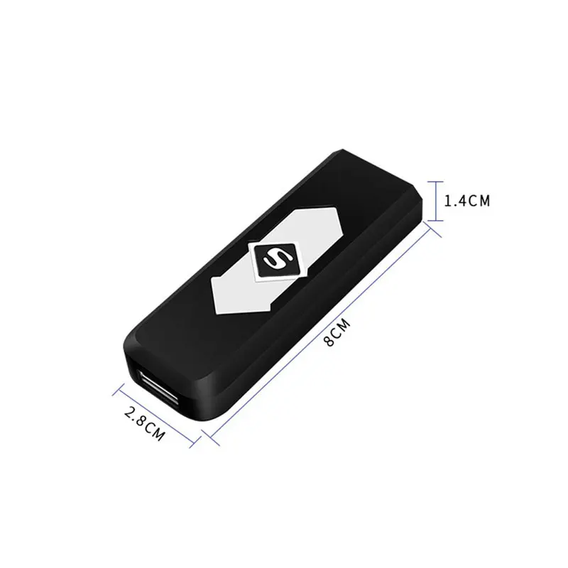 1 шт. ветрозащитный хороший подарок бездымный USB прикуриватель ветрозащитная