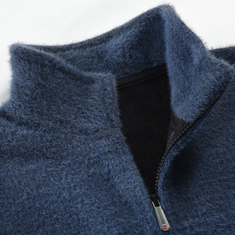 Мужские зимние куртки и пальто из смешанной шерсти новинка 2021 кардиган свитер