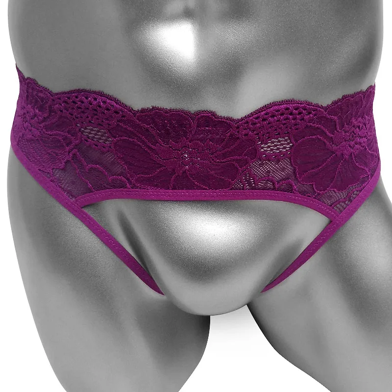 Новые сексуальные кружевные трусики с открытой промежностью прозрачные G