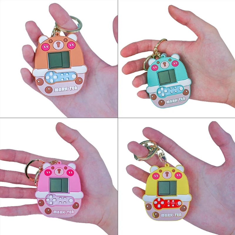 

Мини игровая консоль мультяшный медведь брелок украшение для сумки Подвеска автомобиль брелок ювелирное изделие студенческий Подарок дет...