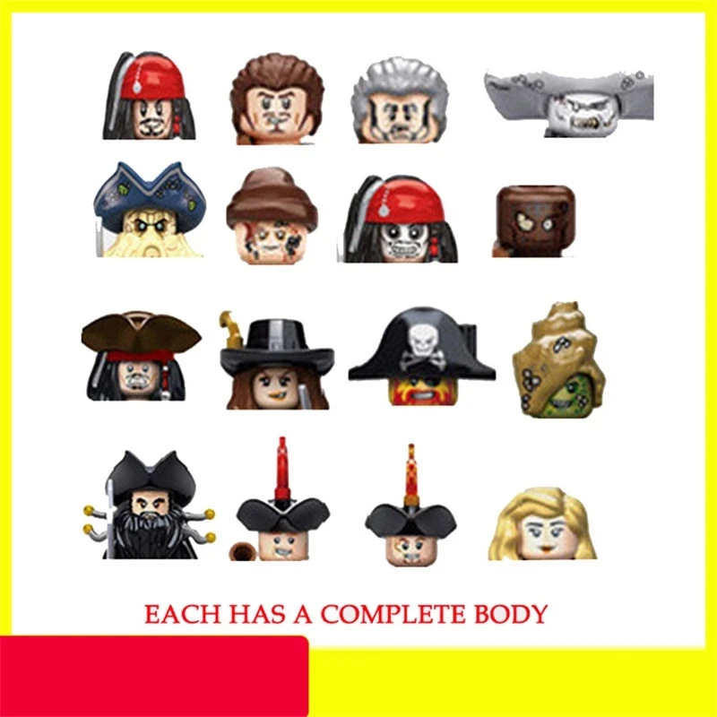 Императорский военно-морской флот MiniFingures карибов модель пиратского корабля