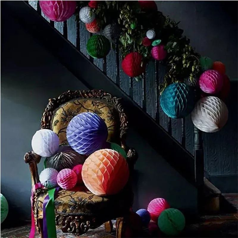 Цветной бумажный шар для праздника вечеринки дня рождения оформление свадебного