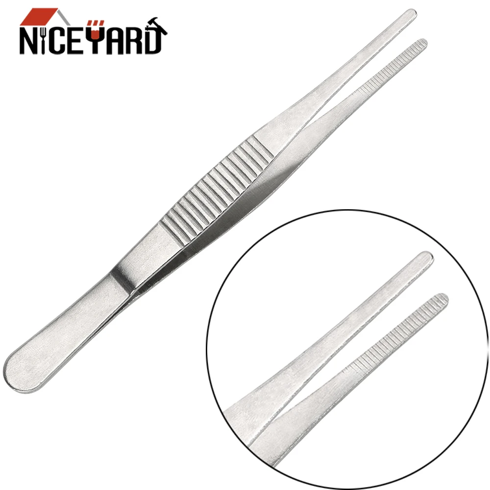 NICEYARD из нержавеющей стали длинные Щипцы для барбекю прямые пинцеты пинцет сделай