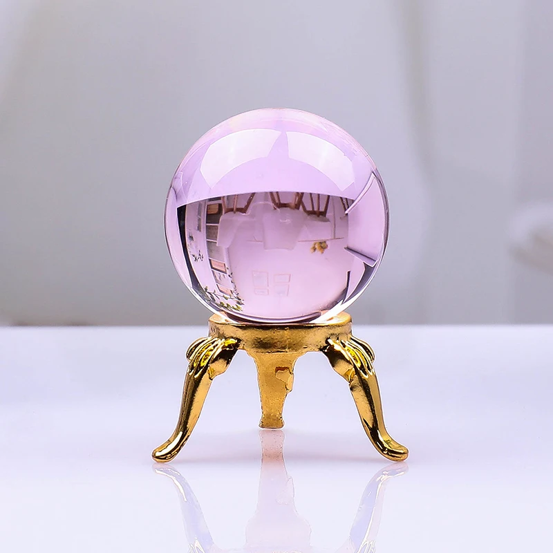 Мини милый хрустальный шар Азиатский Редкий природный магический шар лечебная Сфера кварцевые шарики Кристалл Ремесло Декор