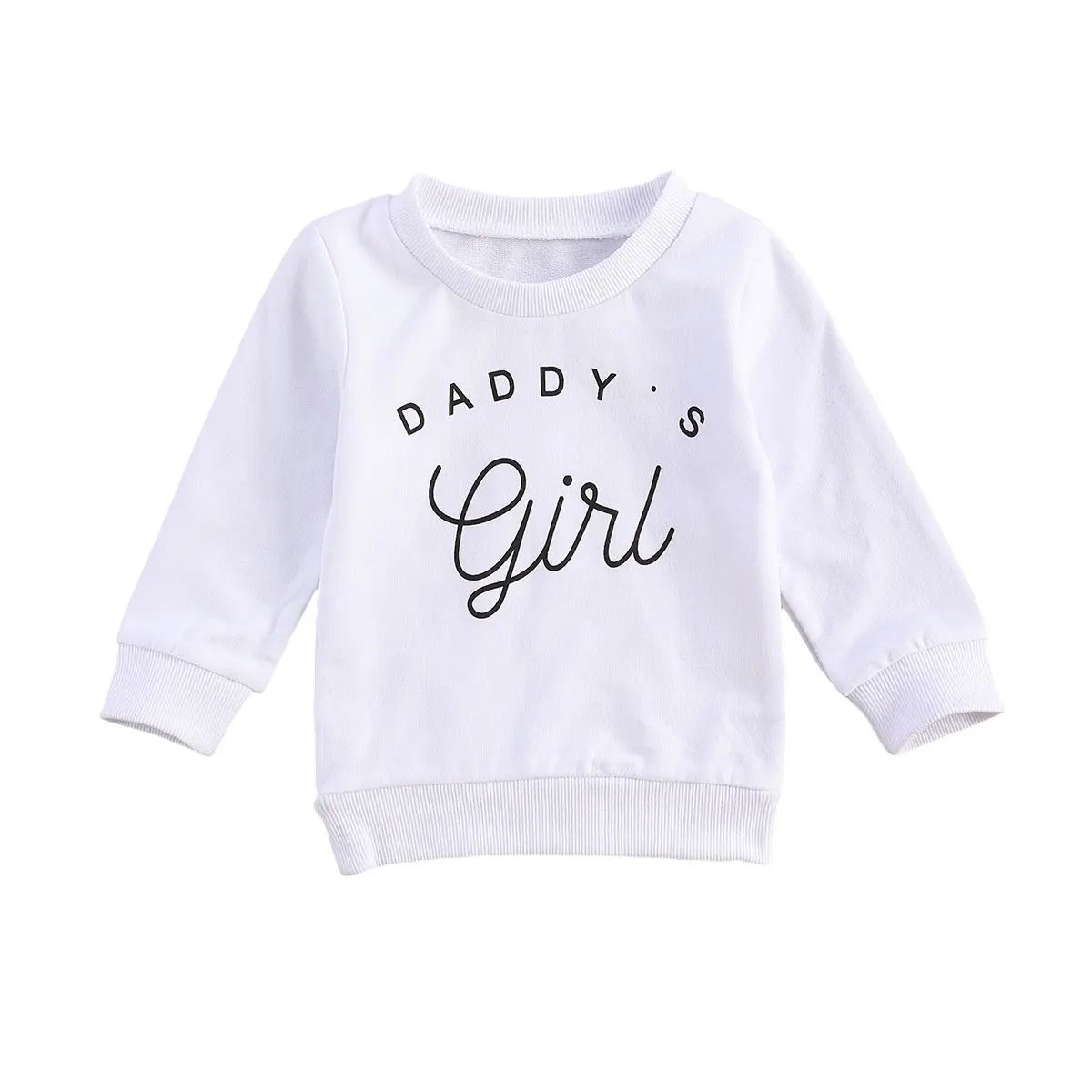 Newborn Baby Girls Sweatshirts Infant Long Sleeve O neck Thick Tee Casual Letter Print Tops 2020 New Spring Autumn Sweater