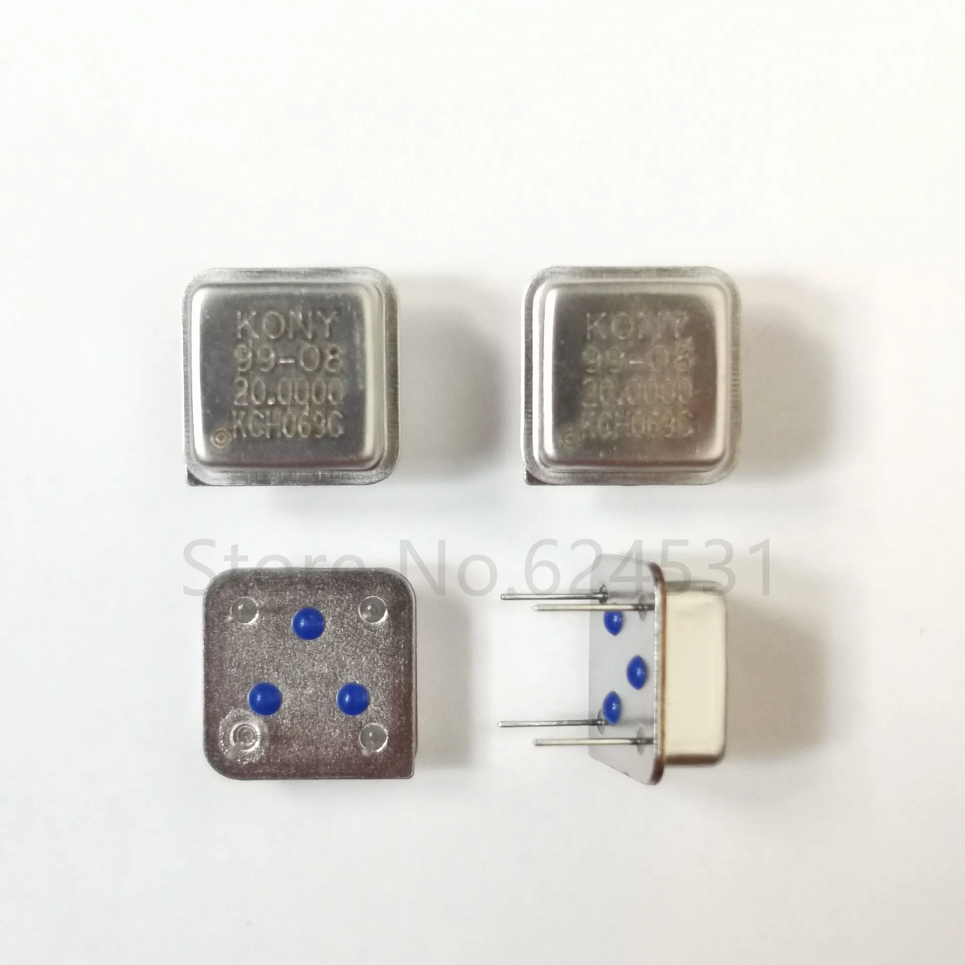 

10pcs In-line active crystal oscillator clock square half size DIP-4 OSC 20M 20.000MHZ