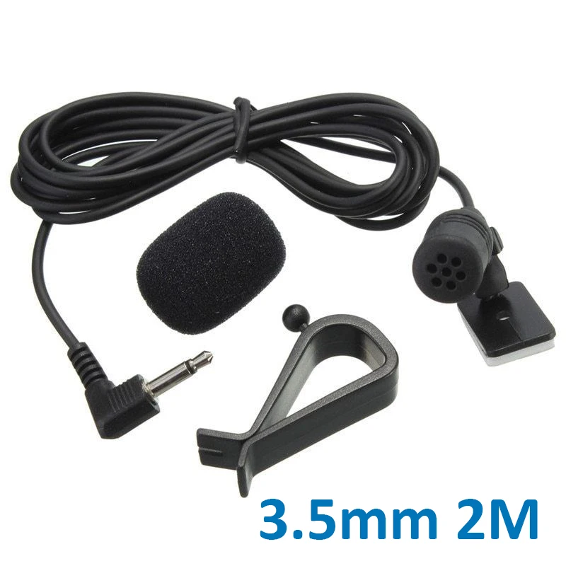 3.5mm Bluetooth External Microphone For Auto Car Pioneer Stereos Radio Receiver pioneer Replacement Parts Automotive Goods | Автомобили и