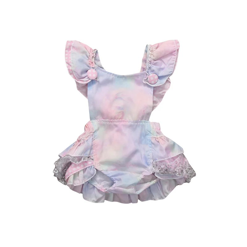 

Fashion Cute Toddler Baby Girls Short Sleeve Square Collar Cotton Floral Print Bodysuit Playsuit Outfit Summer Party 0-3Y