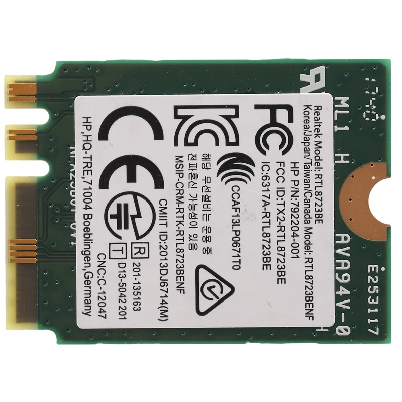 Беспроводной адаптер для Realtek RTL8723BE 802.11N WiFi карты Bluetooth 4 0 NGFF SPS 843338 001 300