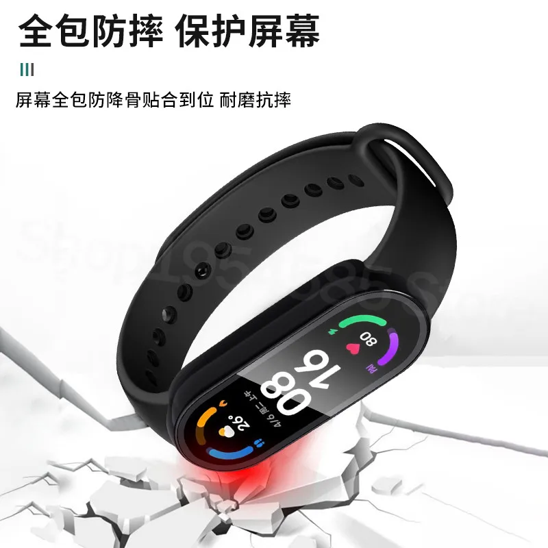 Защитный чехол с полным покрытием для Xiaomi Mi Band 2/3/4/5/6 NFC Защитное стекло band 6 miband 4