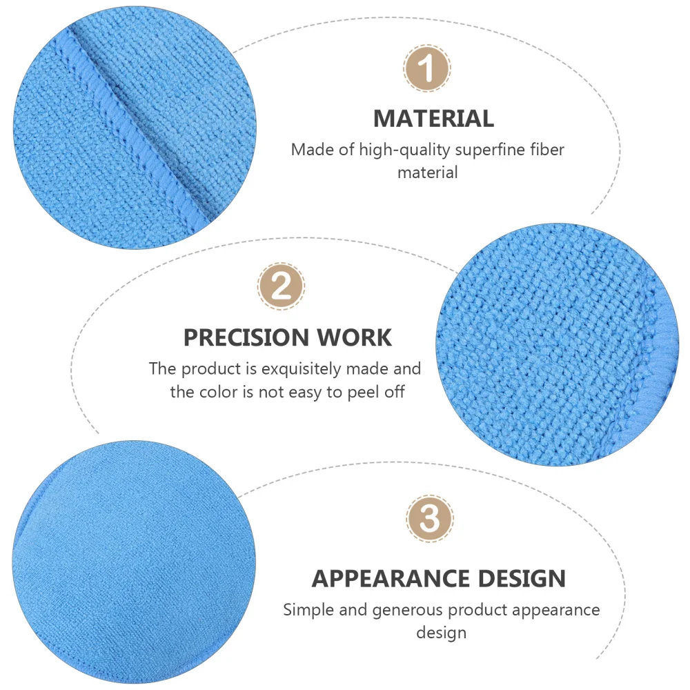 

2 Pcs Vehicle Waxing Sponge Microfiber Cleaning Sponge Car Polishing Sponges