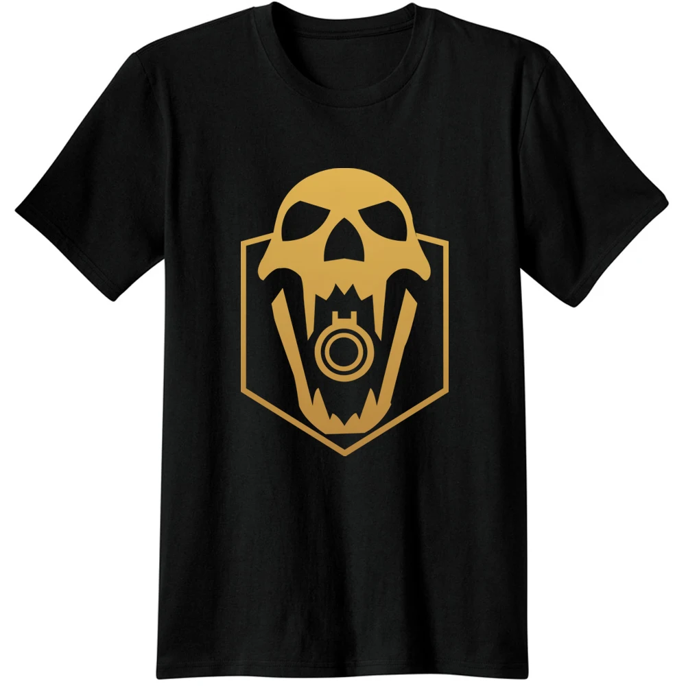 Мужские футболки с логотипом Tom Clancys изображением черепа из игры Радуга шесть