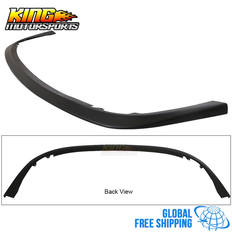 

Universal Front Bumper Lip Chin Splitter Spoiler Unpainted Black PP Global Free Shipping