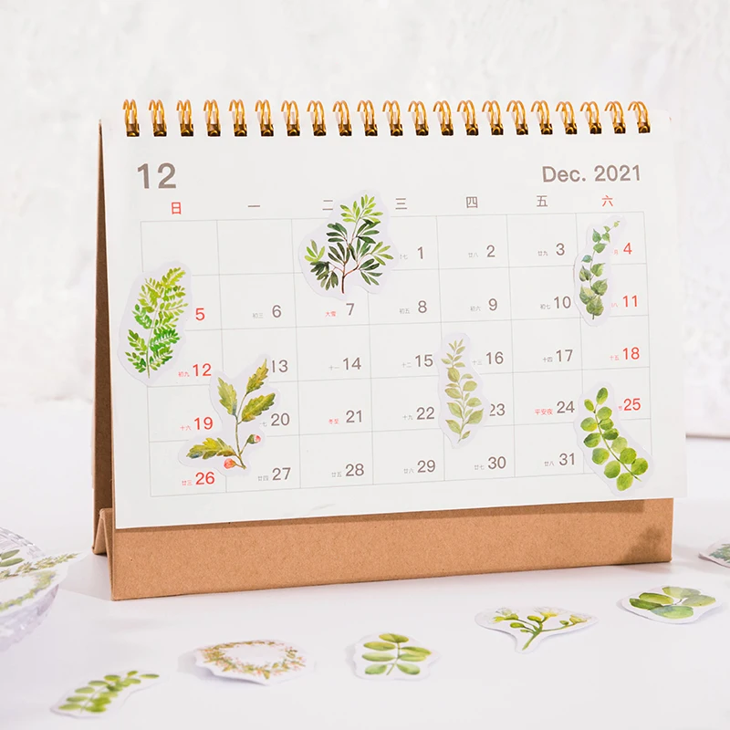 Коллекция травяных листьев декоративные канцелярские принадлежности планер