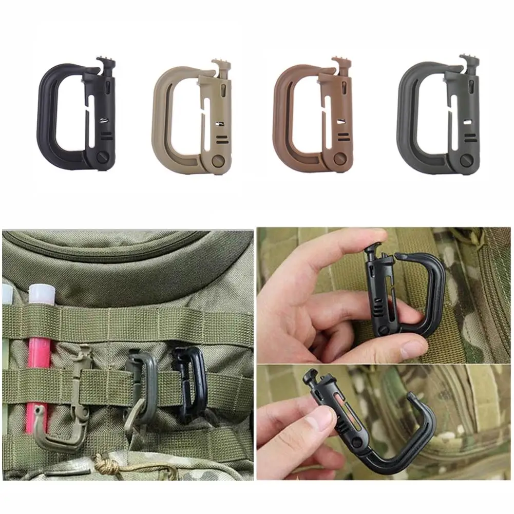 Защелка D-Ring зажим безопасности Пряжка Скоба карабин Альпинизм Карабин брелок