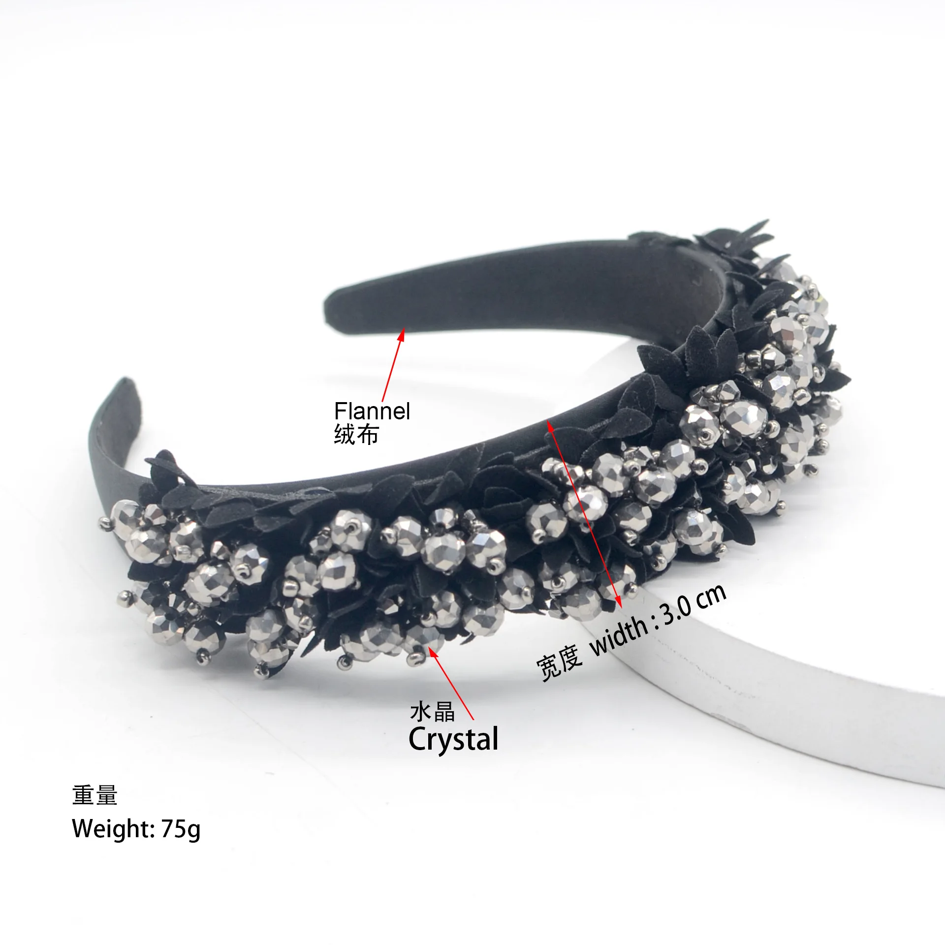 

Colorful Gem flower Baroque Headbands For Women Diamond Hair Accessories Pearl Headband for Girls Flower Hairbands Head Wrap