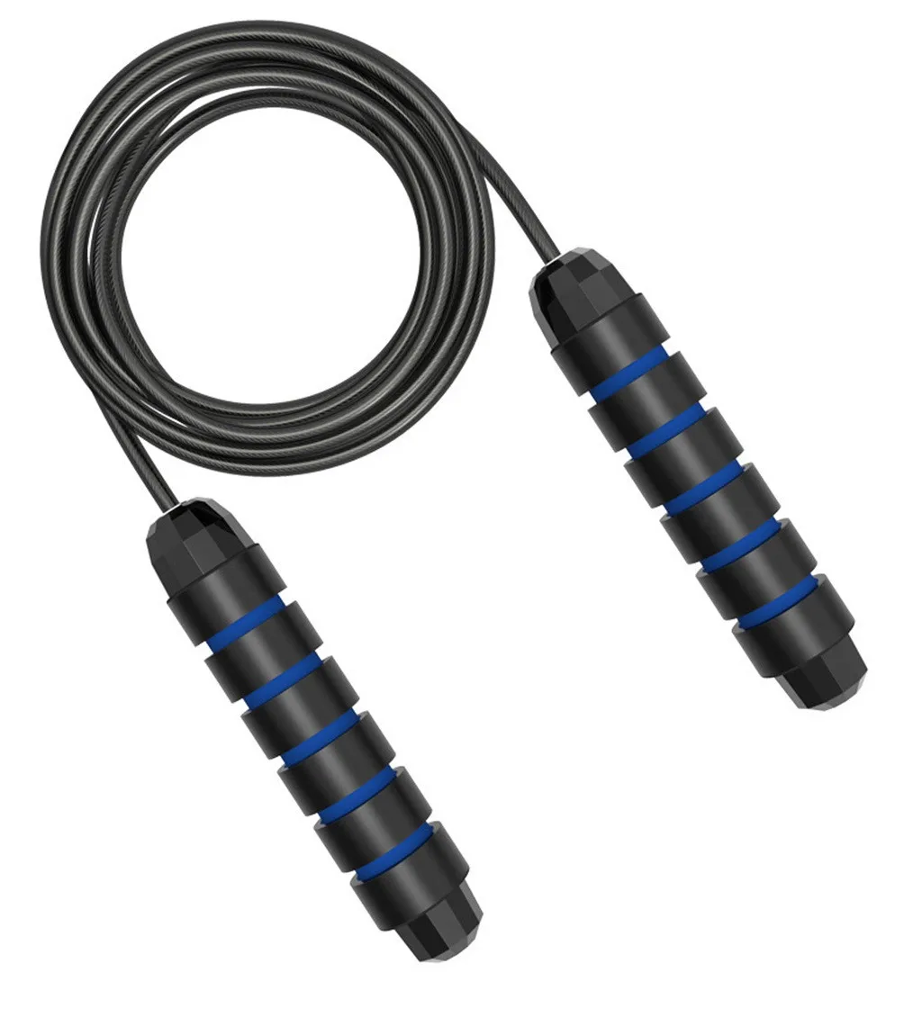 

Jump Rope Tangle-Free Rapid Speed Jumping Rope Cable with Ball Bearings Steel Skipping Rope Home Exercise Slim Body