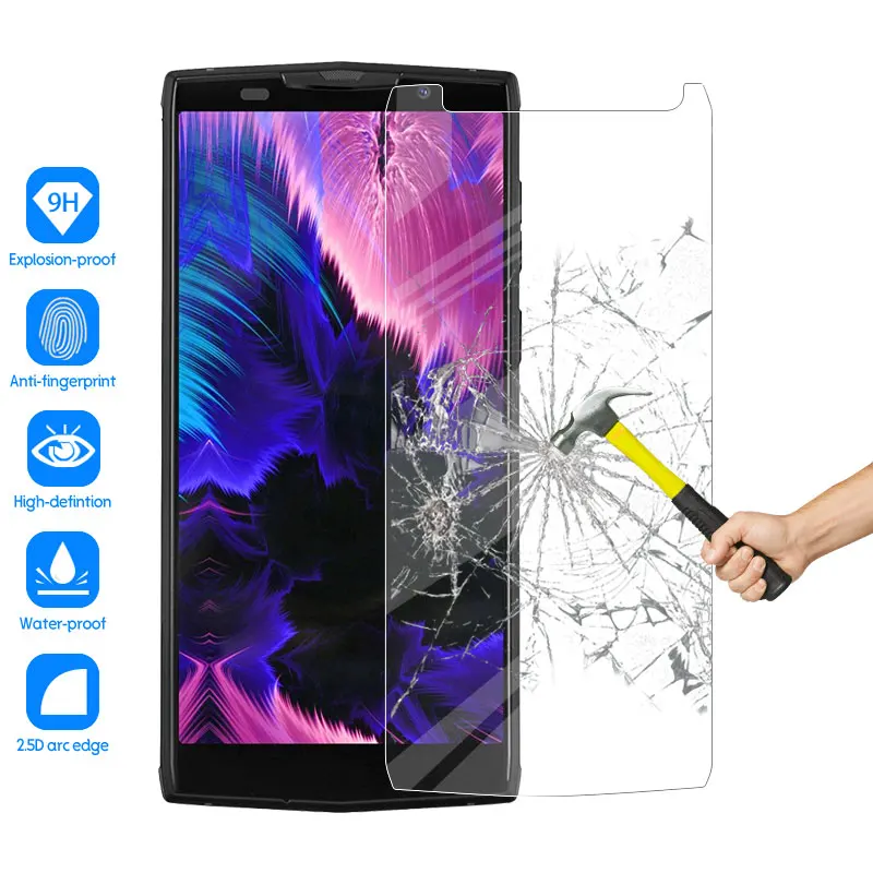 

Smartphone 9H Tempered Glass for Doogee BL9000 GLASS Protective Film ON Doogee BL9000 Screen Protector cover phone
