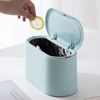 trash can waste bin desktop trash can garbage collection box double layer paper basket household dustbin with lid