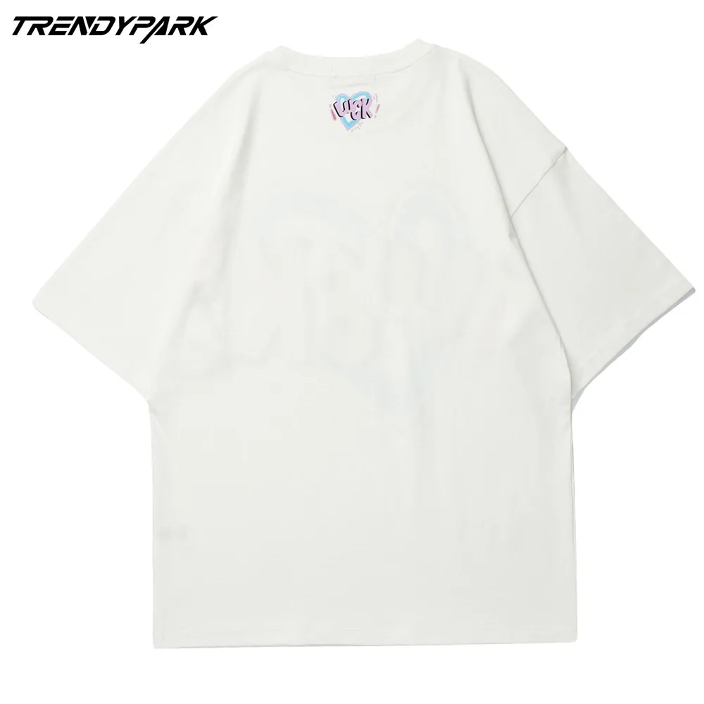 

Men's T-shirt 2021 New Summer Short Sleeve Printed Tee Hip Hop Oversized Cotton Casual Harajuku Streetwear Top Tshirts Clothing