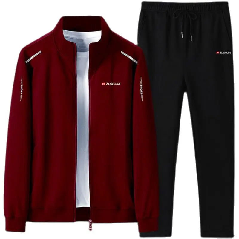 

2021 Men's Suit Spring New Leisure Sweatshirt Spring And Autumn Style Large Size Sportswear Men's Sportsuit