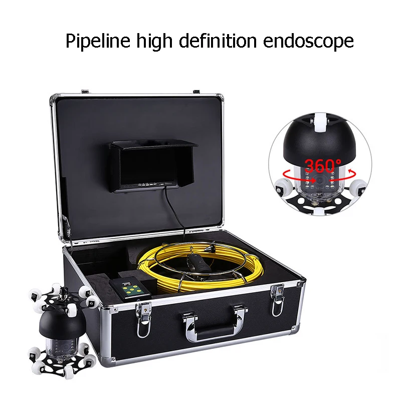 WP70D HD Tap Water Pipe Camera 360-degree Rotating Cave Detector Industrial Endoscope | Инструменты