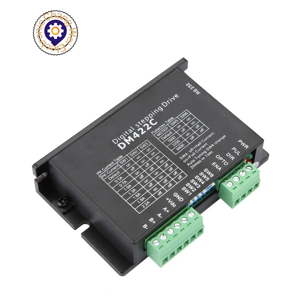 2-фазный шаговый мотор драйвер LeadShine DM422C до 40VDC / 2.2A 512 microstep для станок лазерной