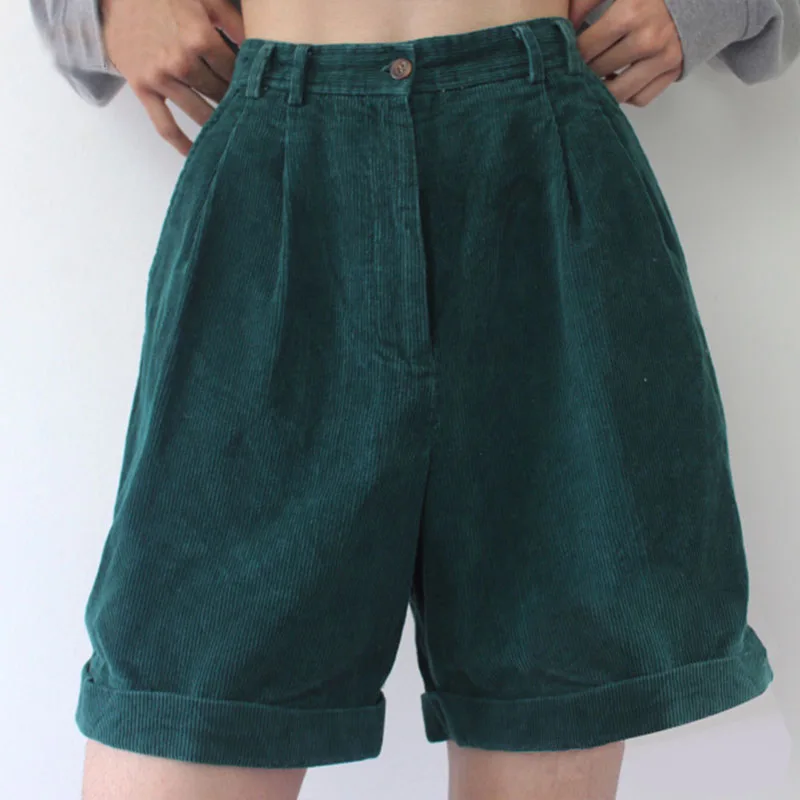 

Vintage Shorts Boyfriend Style Women Shorts 2021 Summer Casual Solid Women Shorts Streetwear High Waist Female Ladies Shorts