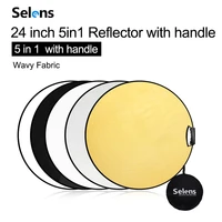 selens 60cm 5 in 1 reflector photography collapsible light reflector photo reflector for studio photo studio accessories
