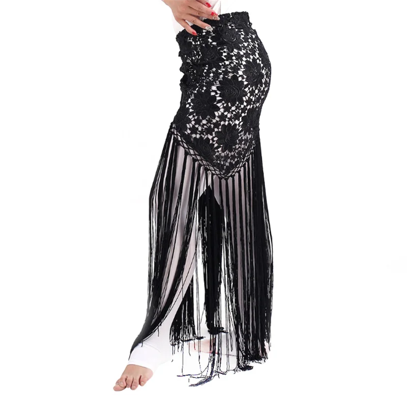 

Hip Scarf Belly Dancing Women's Clothing Belt Accessories Belts Lace Tassel India Bohemia Style Belly Dance Triangular Bandage