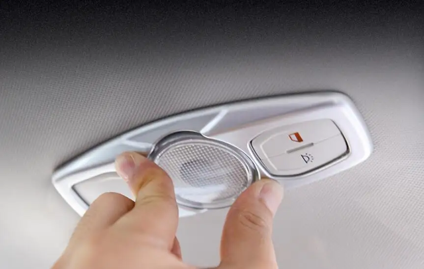 Стайлинг автомобиля аксессуары для интерьера ABS хромированная лампа светильник