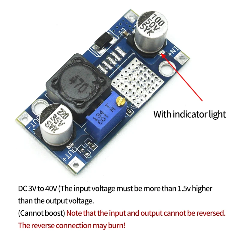 20 шт. LM2596 LM2596S DC/DC Регулируемый понижающий модуль питания вход DC 3 2 V 40 Выход 1 25 35