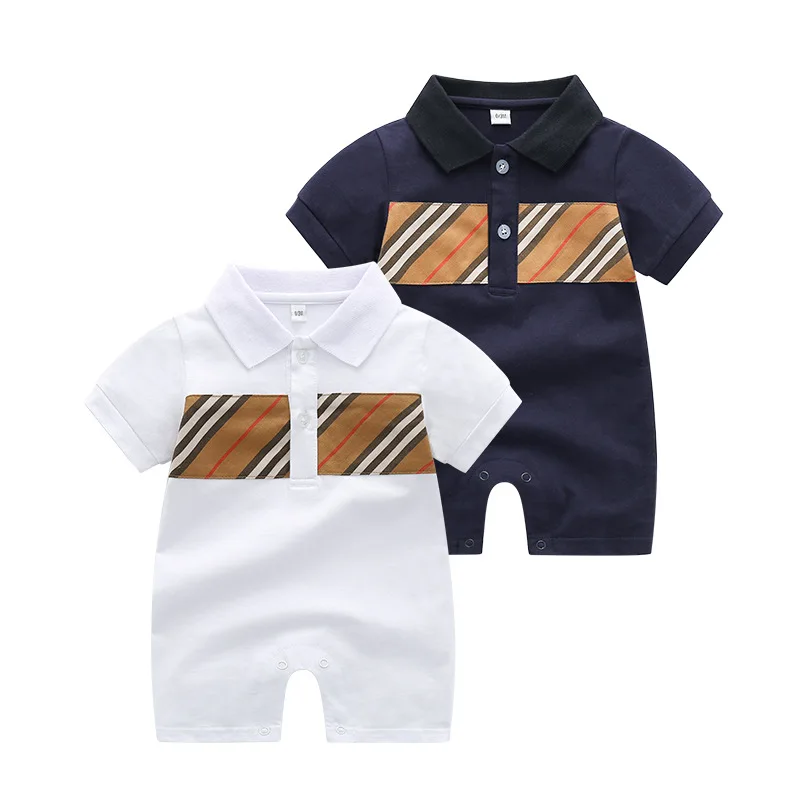 

Designer Kid Clothes Summer Newborn Infant Baby Romper Overalls Cotton Short Sleeve Polo Shirt Baby Jumpsuit Boy Toddler Clothes