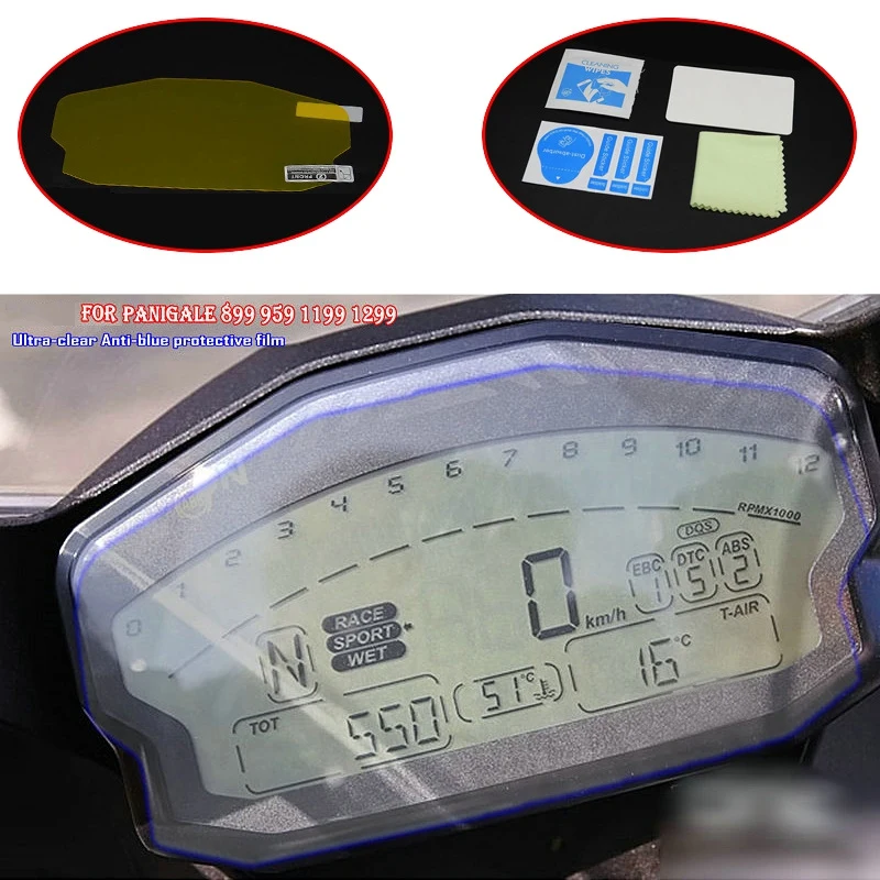 

for Ducati Panigale 899 959 1199 1299 Motorcycle Instrument Blu-Ray Scratch Protection Film Dash Board Screen Protector