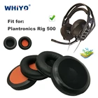 Запасные амбушюры для Plantronics Rig 500 Rig500 Rig-500, запчасти для наушников, кожаные амбушюры для наушников