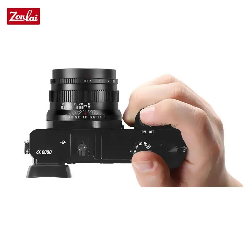 Zonlai 22 мм F1.8 ручной основной объектив для Fuji Sony E Micro 4/3 Canon фотографическое