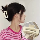 Новые женские акриловые заколки для волос, однотонные изысканные женские шпильки для волос, модные аксессуары для волос, украшения для волос