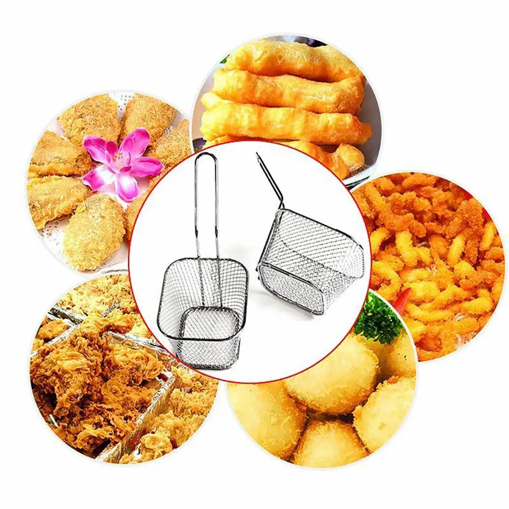 Корзина для картофеля фри квадратное ситечко глубокая жареная курица товары