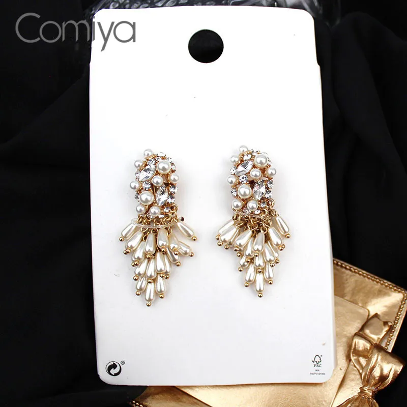 Женские Висячие серьги Comiya серьги-подвески из сплава цинка золотого цвета с