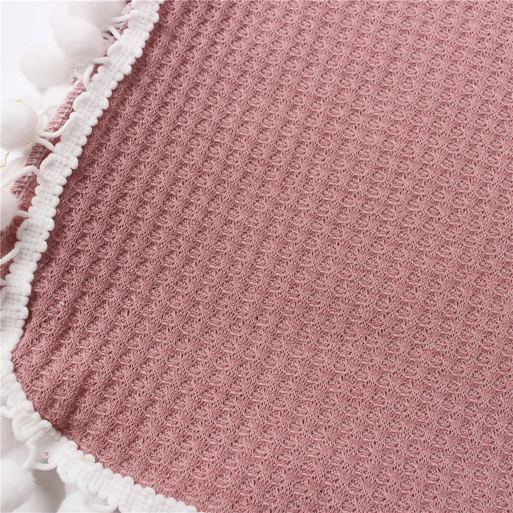 Детское одеяло 90x90 см вязаное Пеленальное Одеяло для новорожденных вафельная