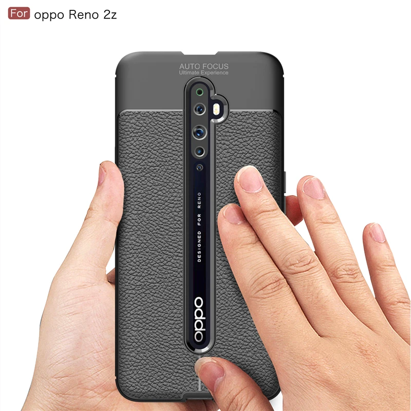 Чехол Wolfrule для Oppo Reno 2Z модный силиконовый Прочный Гибридный чехол в стиле личи Reno2