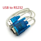 USB в RS232 последовательный порт 9 Pin DB9 Кабель последовательный COM порт адаптер конвертер Новый