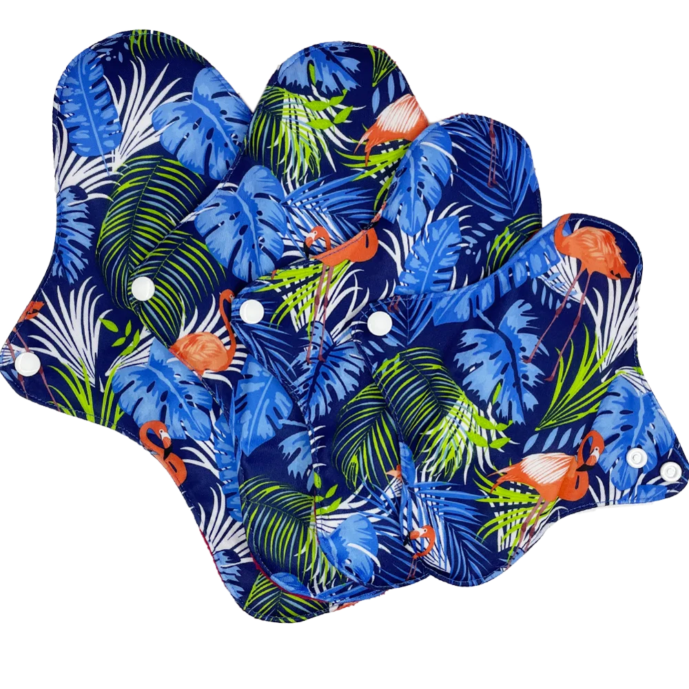 Многоразовые тканевые прокладки для периода красная микрофлисовая внутренняя