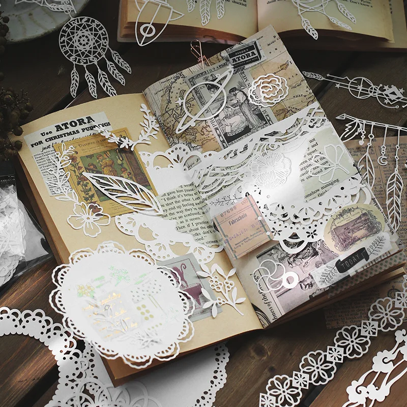 10 шт./упак. Kawaii милые планета кружева выдалбливают Бумага Блокнот повестки дня