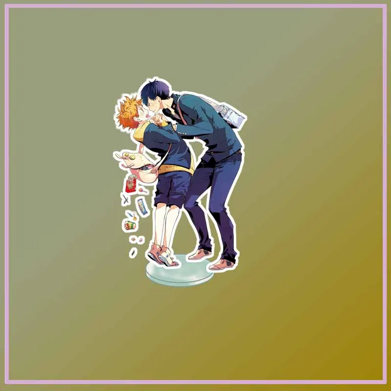 

Аниме стоячий Haikyuu! Shoyo Hinata hinata shouyou Kageyama Tobio акриловая фигурка дисплей настольное украшение 15 см