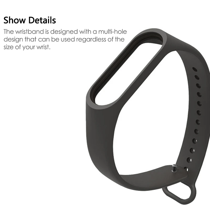 Силиконовый ремешок для Xiaomi Mi Band 3 сменный наручных часов аксессуары