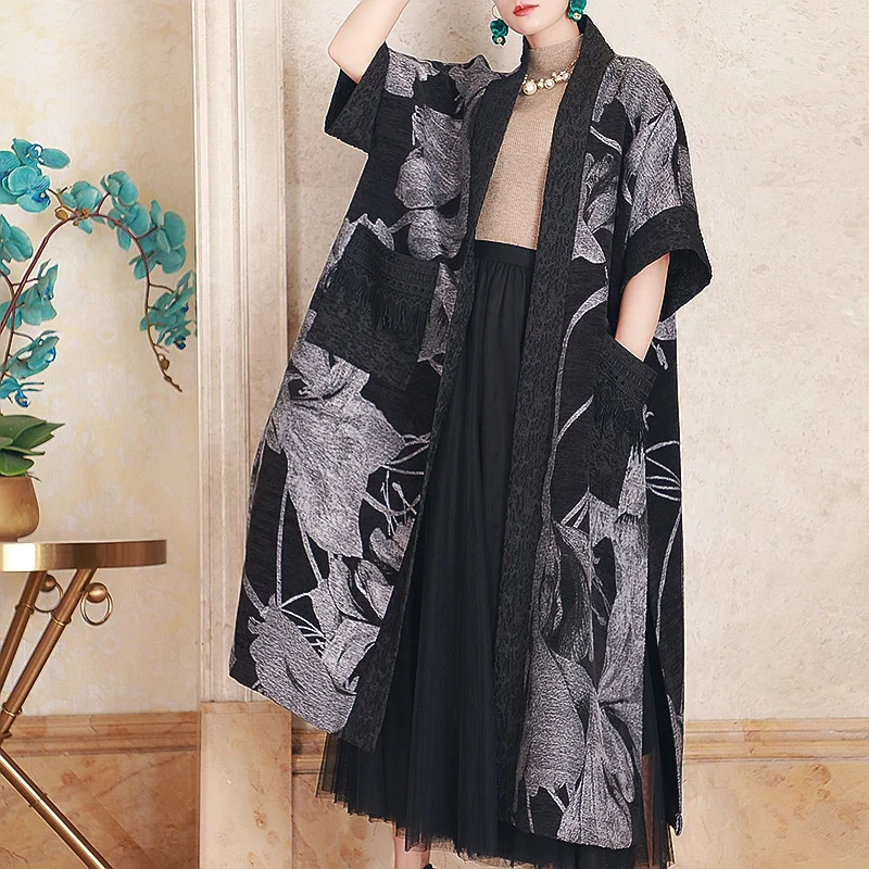 Одежда Yuanbao создала новое женское платье большого размера на осень 2021. Женская