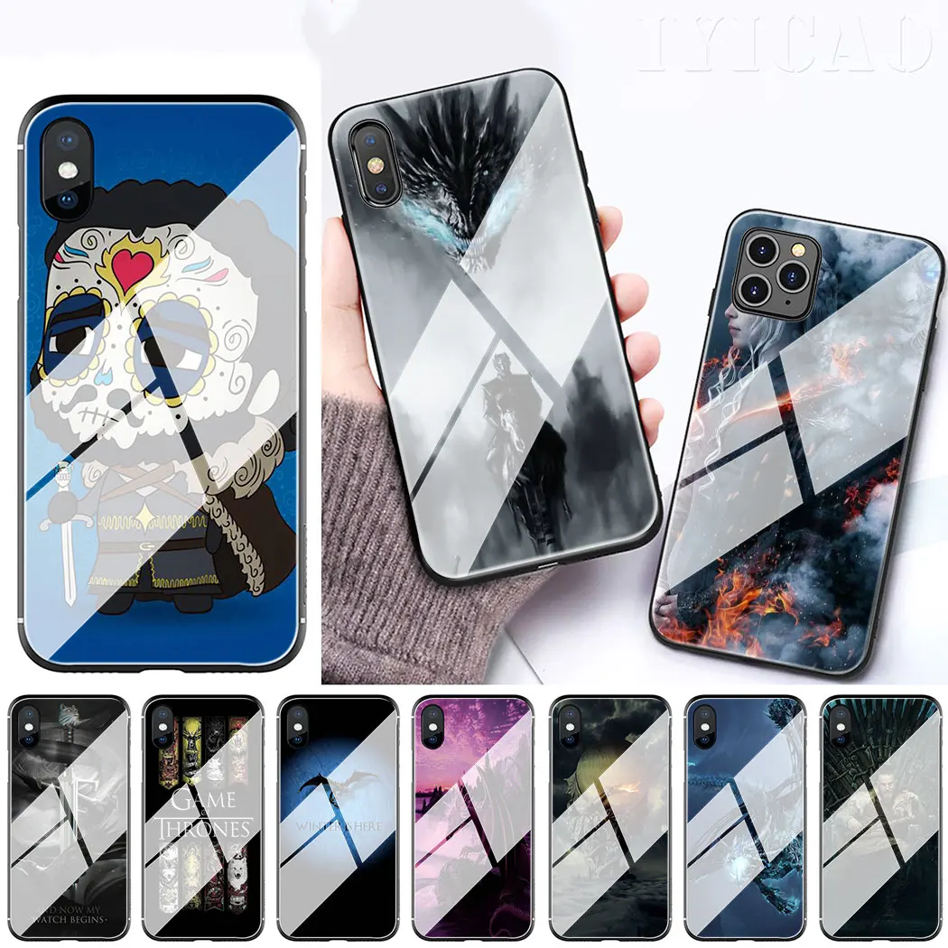 IYICAO Игра Престолов Дейенерис чехол из закаленного стекла для телефона Apple iPhone 11 Pro