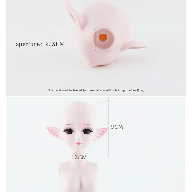 Новые 60 см 21 подвижные швы эльф Bjd куклы игрушка Синий Черный 3D Глаза DIY макияж голый обнаженный BJD кукла игрушка для девочек подарок